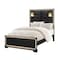 Global Furniture Usa Traditional Glam Glitter Blake Black Full Bed With Lamps 3168 - alternate 6